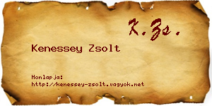 Kenessey Zsolt névjegykártya